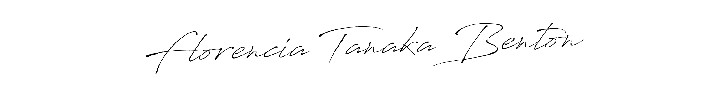 Design your own signature with our free online signature maker. With this signature software, you can create a handwritten (Antro_Vectra) signature for name Florencia Tanaka Benton. Florencia Tanaka Benton signature style 6 images and pictures png