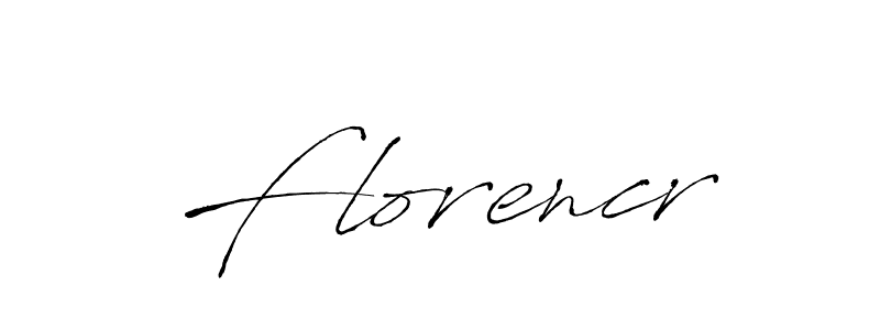 Make a beautiful signature design for name Florencr. With this signature (Antro_Vectra) style, you can create a handwritten signature for free. Florencr signature style 6 images and pictures png