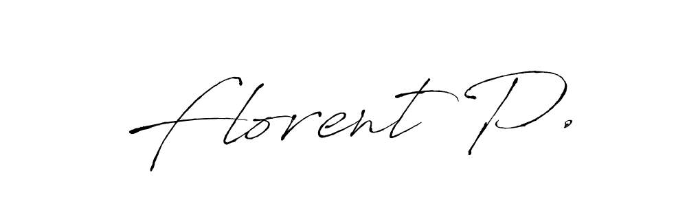 The best way (Antro_Vectra) to make a short signature is to pick only two or three words in your name. The name Florent P. include a total of six letters. For converting this name. Florent P. signature style 6 images and pictures png