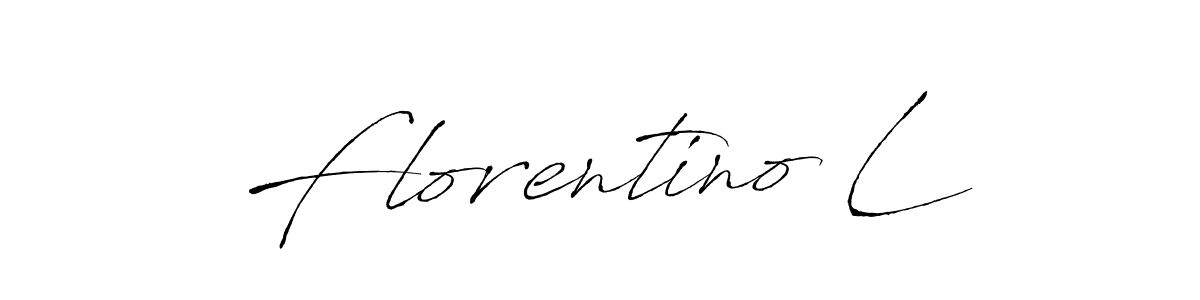 Create a beautiful signature design for name Florentino L. With this signature (Antro_Vectra) fonts, you can make a handwritten signature for free. Florentino L signature style 6 images and pictures png