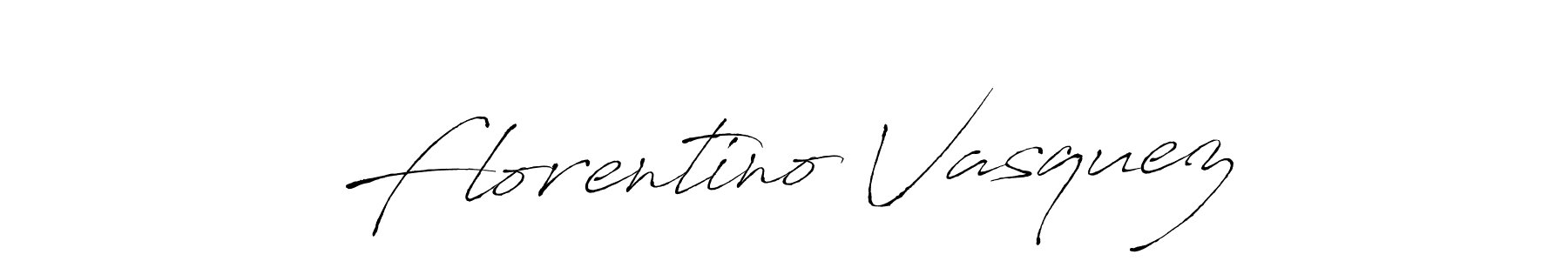 Design your own signature with our free online signature maker. With this signature software, you can create a handwritten (Antro_Vectra) signature for name Florentino Vasquez. Florentino Vasquez signature style 6 images and pictures png