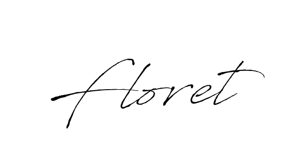 Floret stylish signature style. Best Handwritten Sign (Antro_Vectra) for my name. Handwritten Signature Collection Ideas for my name Floret. Floret signature style 6 images and pictures png