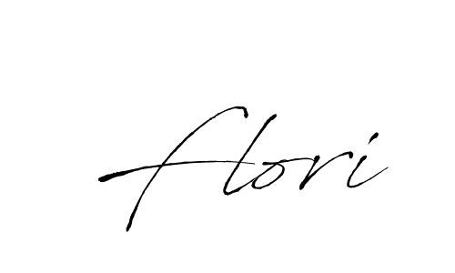Make a beautiful signature design for name Flori. With this signature (Antro_Vectra) style, you can create a handwritten signature for free. Flori signature style 6 images and pictures png