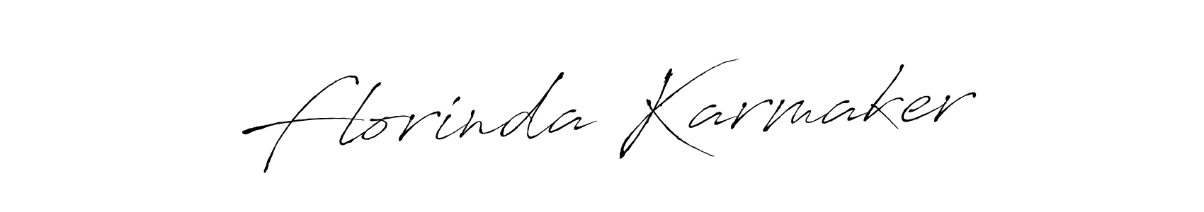 Also we have Florinda Karmaker name is the best signature style. Create professional handwritten signature collection using Antro_Vectra autograph style. Florinda Karmaker signature style 6 images and pictures png