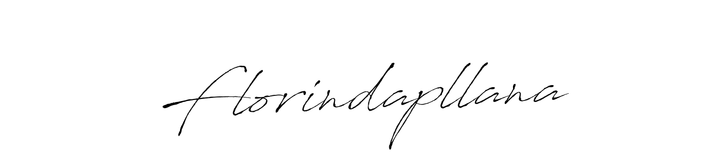 How to make Florindapllana name signature. Use Antro_Vectra style for creating short signs online. This is the latest handwritten sign. Florindapllana signature style 6 images and pictures png