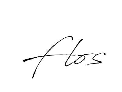 Flos stylish signature style. Best Handwritten Sign (Antro_Vectra) for my name. Handwritten Signature Collection Ideas for my name Flos. Flos signature style 6 images and pictures png