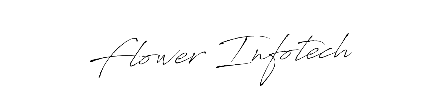 Create a beautiful signature design for name Flower Infotech. With this signature (Antro_Vectra) fonts, you can make a handwritten signature for free. Flower Infotech signature style 6 images and pictures png