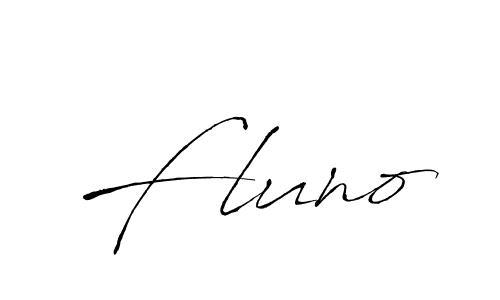 Use a signature maker to create a handwritten signature online. With this signature software, you can design (Antro_Vectra) your own signature for name Fluno. Fluno signature style 6 images and pictures png