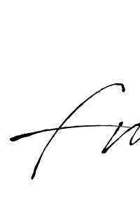 Antro_Vectra is a professional signature style that is perfect for those who want to add a touch of class to their signature. It is also a great choice for those who want to make their signature more unique. Get Fm name to fancy signature for free. Fm signature style 6 images and pictures png