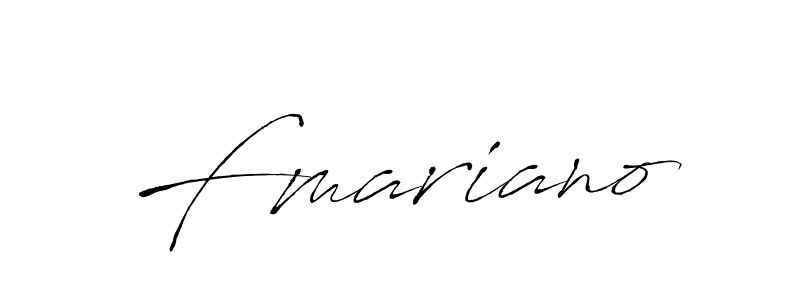 Fmariano stylish signature style. Best Handwritten Sign (Antro_Vectra) for my name. Handwritten Signature Collection Ideas for my name Fmariano. Fmariano signature style 6 images and pictures png