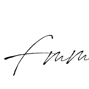 You should practise on your own different ways (Antro_Vectra) to write your name (Fmm) in signature. don't let someone else do it for you. Fmm signature style 6 images and pictures png