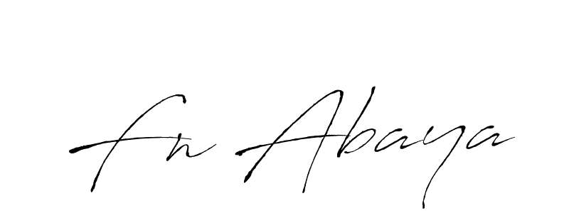 How to make Fn Abaya signature? Antro_Vectra is a professional autograph style. Create handwritten signature for Fn Abaya name. Fn Abaya signature style 6 images and pictures png