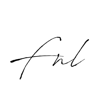 Fnl stylish signature style. Best Handwritten Sign (Antro_Vectra) for my name. Handwritten Signature Collection Ideas for my name Fnl. Fnl signature style 6 images and pictures png