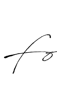 Fo stylish signature style. Best Handwritten Sign (Antro_Vectra) for my name. Handwritten Signature Collection Ideas for my name Fo. Fo signature style 6 images and pictures png