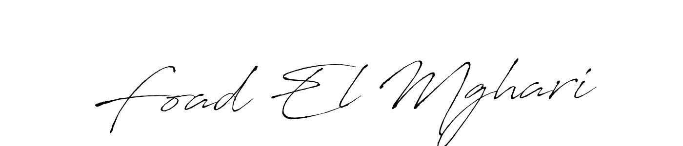 Also You can easily find your signature by using the search form. We will create Foad El Mghari name handwritten signature images for you free of cost using Antro_Vectra sign style. Foad El Mghari signature style 6 images and pictures png