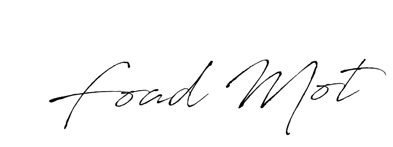 Make a beautiful signature design for name Foad Mot. With this signature (Antro_Vectra) style, you can create a handwritten signature for free. Foad Mot signature style 6 images and pictures png