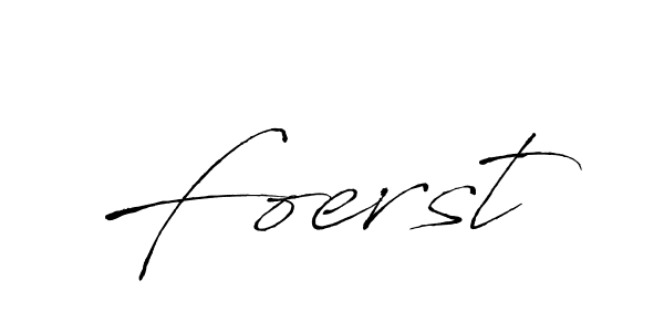 Design your own signature with our free online signature maker. With this signature software, you can create a handwritten (Antro_Vectra) signature for name Foerst. Foerst signature style 6 images and pictures png