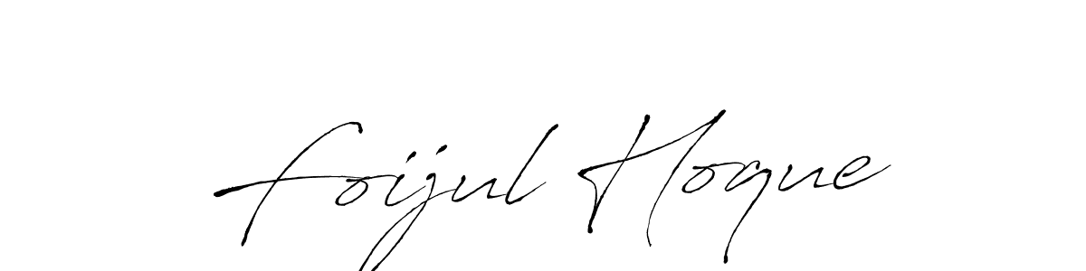 Create a beautiful signature design for name Foijul Hoque. With this signature (Antro_Vectra) fonts, you can make a handwritten signature for free. Foijul Hoque signature style 6 images and pictures png