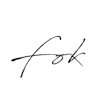 You should practise on your own different ways (Antro_Vectra) to write your name (Fok) in signature. don't let someone else do it for you. Fok signature style 6 images and pictures png