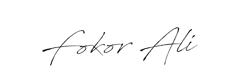 Fokor Ali stylish signature style. Best Handwritten Sign (Antro_Vectra) for my name. Handwritten Signature Collection Ideas for my name Fokor Ali. Fokor Ali signature style 6 images and pictures png