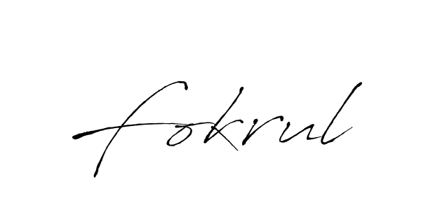 Antro_Vectra is a professional signature style that is perfect for those who want to add a touch of class to their signature. It is also a great choice for those who want to make their signature more unique. Get Fokrul name to fancy signature for free. Fokrul signature style 6 images and pictures png