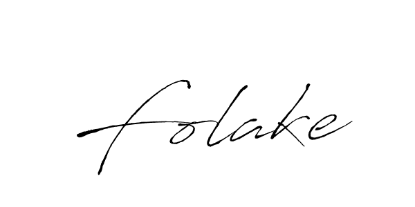 Design your own signature with our free online signature maker. With this signature software, you can create a handwritten (Antro_Vectra) signature for name Folake. Folake signature style 6 images and pictures png