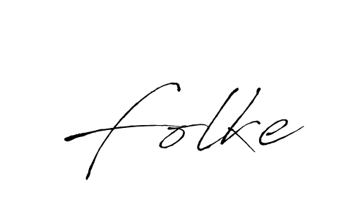 Create a beautiful signature design for name Folke. With this signature (Antro_Vectra) fonts, you can make a handwritten signature for free. Folke signature style 6 images and pictures png