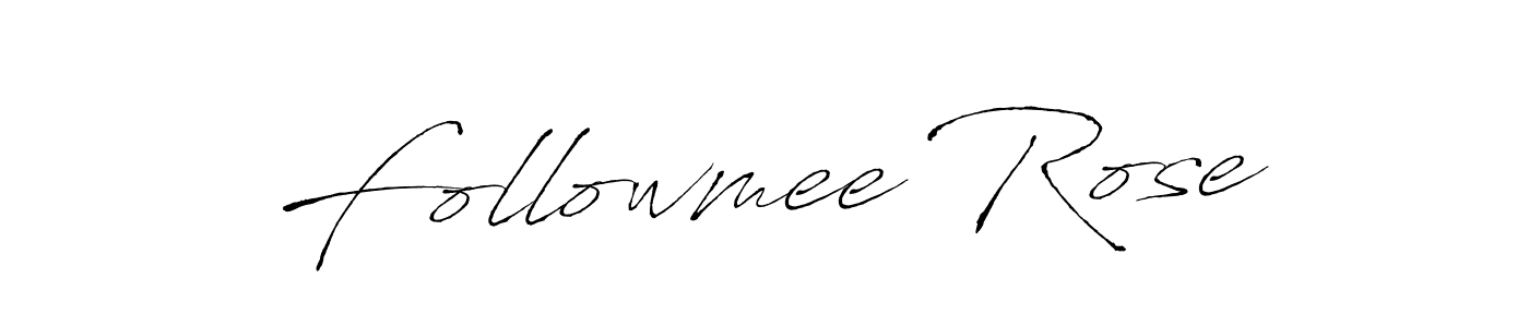 Create a beautiful signature design for name Followmee Rose. With this signature (Antro_Vectra) fonts, you can make a handwritten signature for free. Followmee Rose signature style 6 images and pictures png