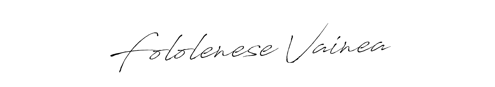 How to make Fololenese Vainea signature? Antro_Vectra is a professional autograph style. Create handwritten signature for Fololenese Vainea name. Fololenese Vainea signature style 6 images and pictures png