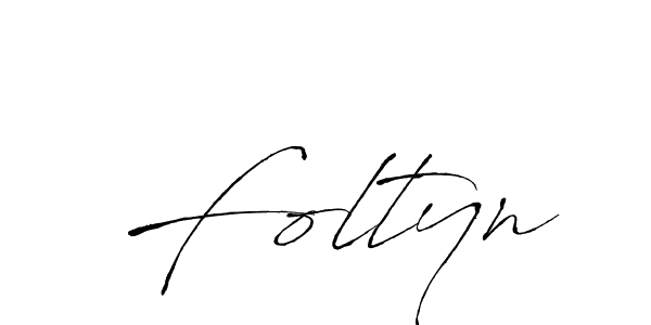 Use a signature maker to create a handwritten signature online. With this signature software, you can design (Antro_Vectra) your own signature for name Foltyn. Foltyn signature style 6 images and pictures png