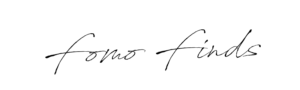Create a beautiful signature design for name Fomo Finds. With this signature (Antro_Vectra) fonts, you can make a handwritten signature for free. Fomo Finds signature style 6 images and pictures png