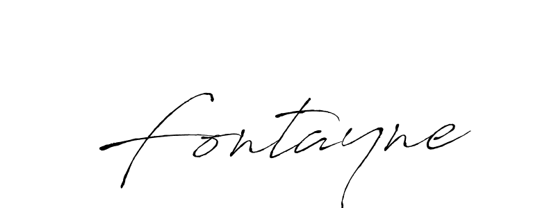 Use a signature maker to create a handwritten signature online. With this signature software, you can design (Antro_Vectra) your own signature for name Fontayne. Fontayne signature style 6 images and pictures png