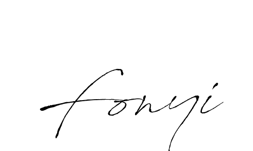 How to make Fonyi signature? Antro_Vectra is a professional autograph style. Create handwritten signature for Fonyi name. Fonyi signature style 6 images and pictures png