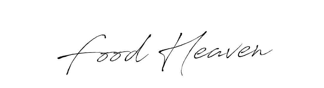 Use a signature maker to create a handwritten signature online. With this signature software, you can design (Antro_Vectra) your own signature for name Food Heaven. Food Heaven signature style 6 images and pictures png