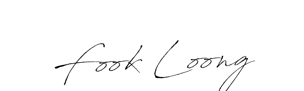 Make a beautiful signature design for name Fook Loong. With this signature (Antro_Vectra) style, you can create a handwritten signature for free. Fook Loong signature style 6 images and pictures png