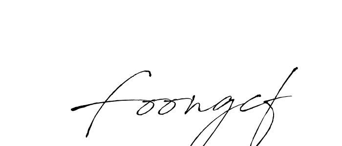 How to make Foongcf name signature. Use Antro_Vectra style for creating short signs online. This is the latest handwritten sign. Foongcf signature style 6 images and pictures png