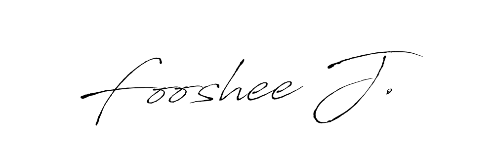 It looks lik you need a new signature style for name Fooshee J.. Design unique handwritten (Antro_Vectra) signature with our free signature maker in just a few clicks. Fooshee J. signature style 6 images and pictures png