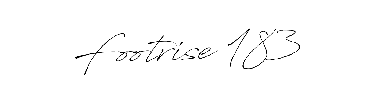 Design your own signature with our free online signature maker. With this signature software, you can create a handwritten (Antro_Vectra) signature for name Footrise 183. Footrise 183 signature style 6 images and pictures png