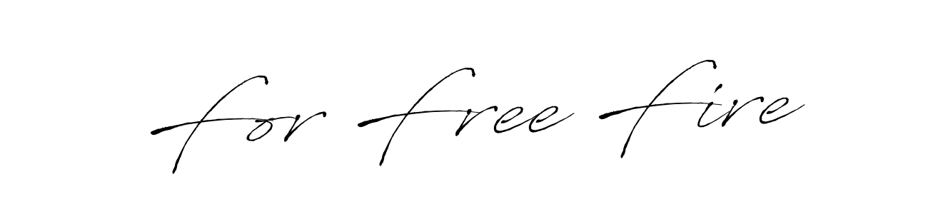 Make a beautiful signature design for name For Free Fire. With this signature (Antro_Vectra) style, you can create a handwritten signature for free. For Free Fire signature style 6 images and pictures png