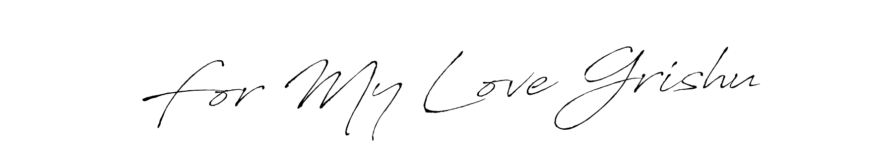 You can use this online signature creator to create a handwritten signature for the name For My Love Grishu. This is the best online autograph maker. For My Love Grishu signature style 6 images and pictures png