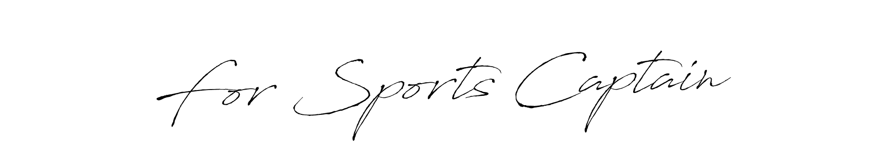 How to make For Sports Captain signature? Antro_Vectra is a professional autograph style. Create handwritten signature for For Sports Captain name. For Sports Captain signature style 6 images and pictures png