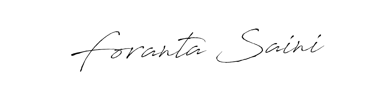 if you are searching for the best signature style for your name Foranta Saini. so please give up your signature search. here we have designed multiple signature styles  using Antro_Vectra. Foranta Saini signature style 6 images and pictures png