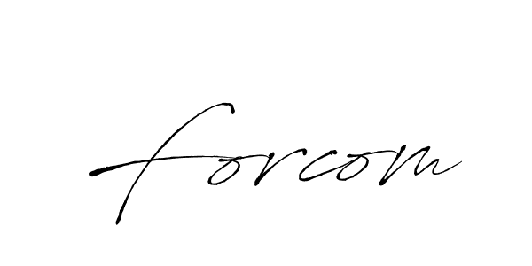 How to make Forcom name signature. Use Antro_Vectra style for creating short signs online. This is the latest handwritten sign. Forcom signature style 6 images and pictures png