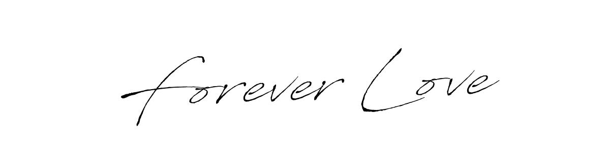 Make a beautiful signature design for name Forever Love. With this signature (Antro_Vectra) style, you can create a handwritten signature for free. Forever Love signature style 6 images and pictures png