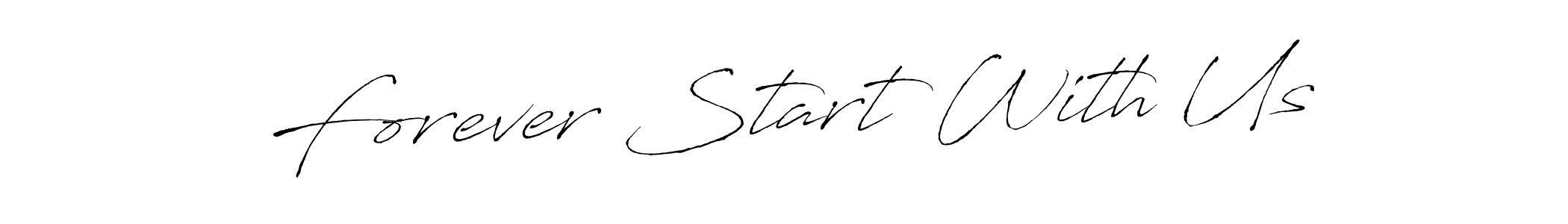 Also You can easily find your signature by using the search form. We will create Forever Start With Us name handwritten signature images for you free of cost using Antro_Vectra sign style. Forever Start With Us signature style 6 images and pictures png