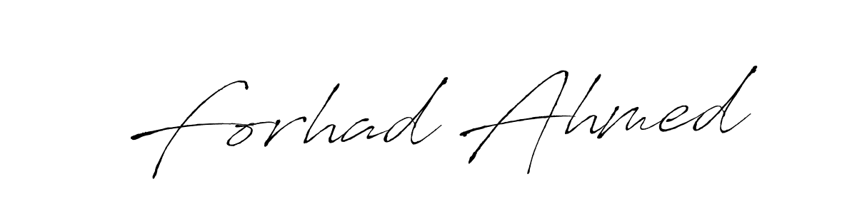 Create a beautiful signature design for name Forhad Ahmed. With this signature (Antro_Vectra) fonts, you can make a handwritten signature for free. Forhad Ahmed signature style 6 images and pictures png