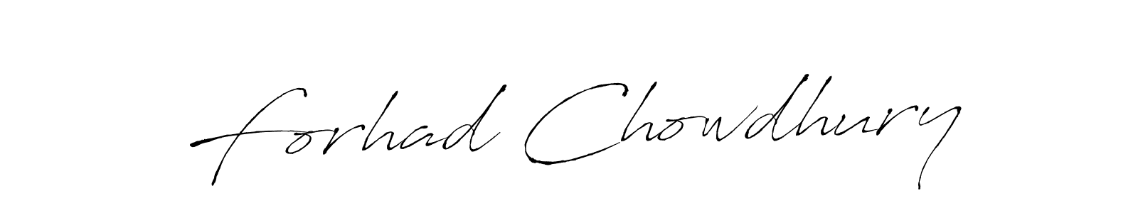 Design your own signature with our free online signature maker. With this signature software, you can create a handwritten (Antro_Vectra) signature for name Forhad Chowdhury. Forhad Chowdhury signature style 6 images and pictures png