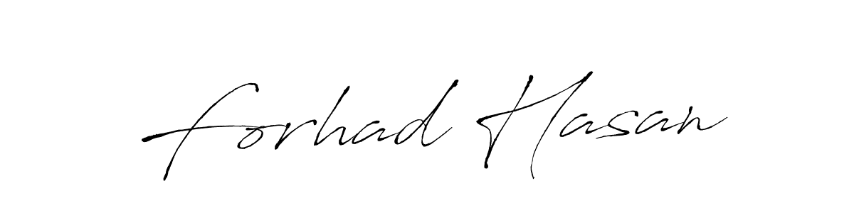 How to make Forhad Hasan name signature. Use Antro_Vectra style for creating short signs online. This is the latest handwritten sign. Forhad Hasan signature style 6 images and pictures png