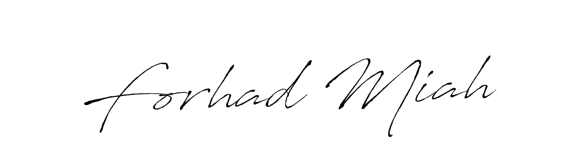 How to make Forhad Miah name signature. Use Antro_Vectra style for creating short signs online. This is the latest handwritten sign. Forhad Miah signature style 6 images and pictures png