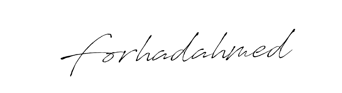 How to make Forhadahmed name signature. Use Antro_Vectra style for creating short signs online. This is the latest handwritten sign. Forhadahmed signature style 6 images and pictures png